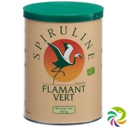 Spirulina Flamant Vert Bio Tabletten 500mg Dose 400 Stück