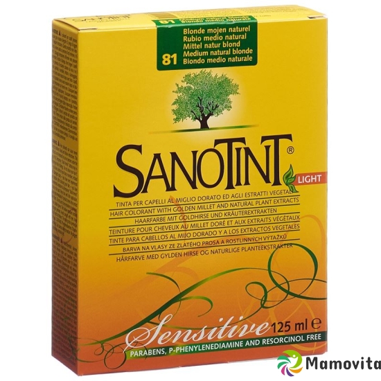 Sanotint Sensitive Light Hair Color 81 Medium natural blonde buy online