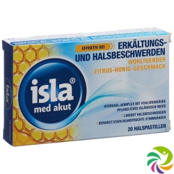 Isla Med acute lozenges citrus honey 20 pieces