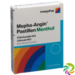 Mepha Angin lozenges Menthol 24 pcs