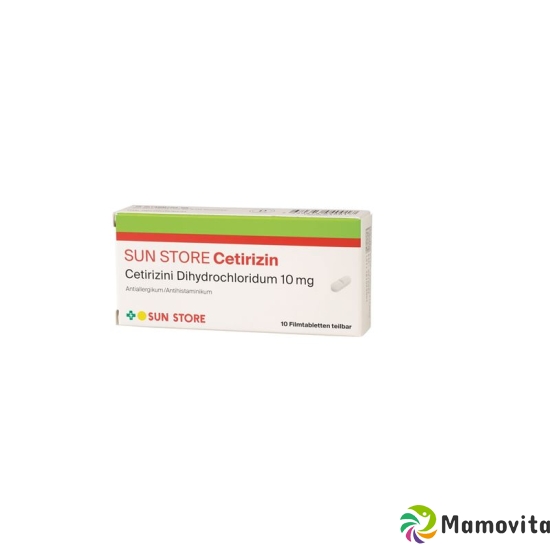 Sun Store Cetirizin Filmtabletten 10mg 10 Stück buy online