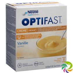 Optifast Vanilla cream 8 sachets 55g