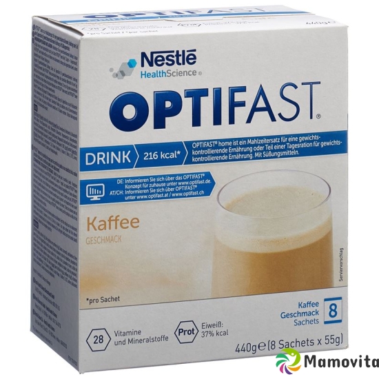 Optifast Drink Coffee 8 bags 55g buy online