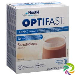 Optifast Drink Chocolate 8 bags 55g