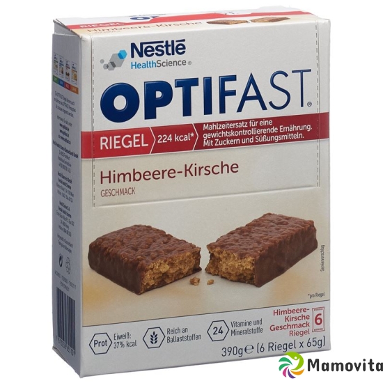 Optifast Raspberry-Cherry Bar 6x 65g buy online