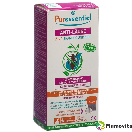 Puressentiel Anti-Lice Shampoo Mask +Comb 150 ml buy online