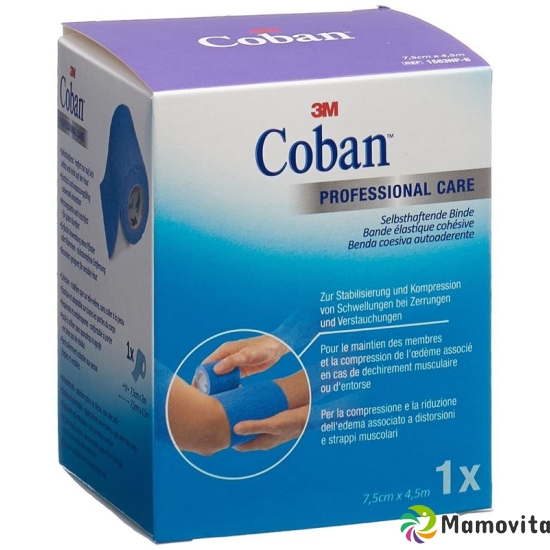 3M Coban Elastic Bandage Self Adhesive 7.5cmx4.5m Blue buy online