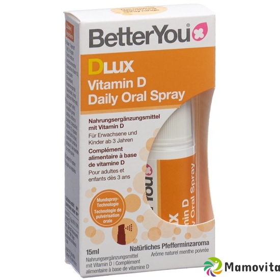 BetterYou DLux Vitamin D Daily Oral Spray 15ml buy online