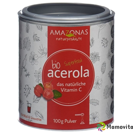 Acerola Bio Pulver mit 17% Vitamin C Dose 100g buy online