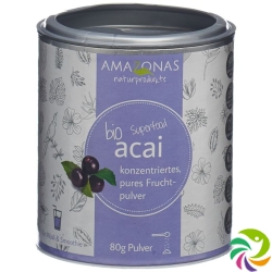 Acai Bio Fruchtpulver 100% Pur Dose 80g