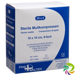 Fiwa Mullkompress 10x10cm Steril 8fa 17faed 25x 2 Stück