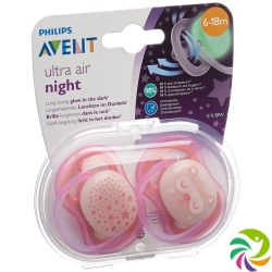 Avent Philips Schnul Ultra Air Ni 6-18m Gi Ste/kat