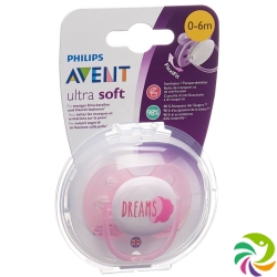 Avent Philips Schnuller Ultrasoft 0-6m Girl Deko