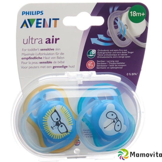 Avent Philips Schnul Ultra Air 18m+ Boy Löwe/baer buy online