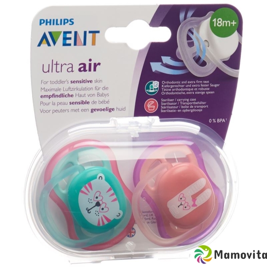 Avent Philips Schnul Ultra Air 18m+ Girl Katze/ha buy online