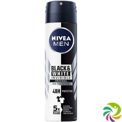 Nivea Male Deo Inv Bla&whi Aeros Or (n) Spray 150ml