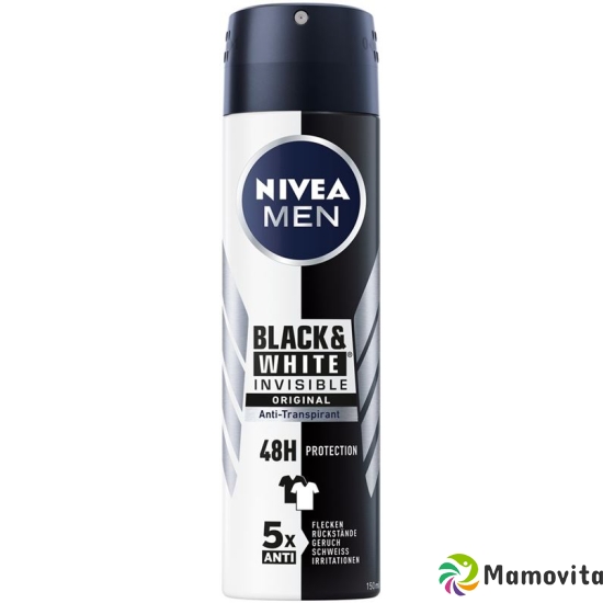 Nivea Male Deo Inv Bla&whi Aeros Or (n) Spray 150ml buy online