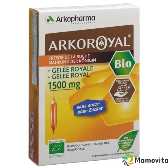 Arkoroyal Gelee Royale 1500mg Bio Oz 20x 10ml buy online