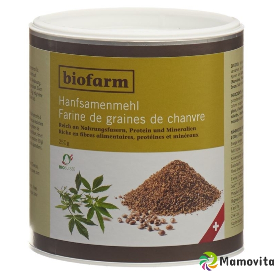 Biofarm Hanfsamenmehl Knospe Ch 250g buy online