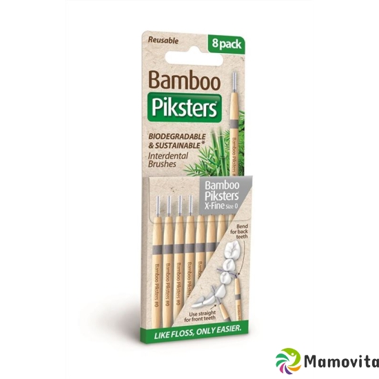 Piksters Bamboo 0 Silver 8 Stück buy online