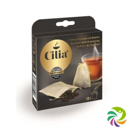 Cilia tea filter with drawstring