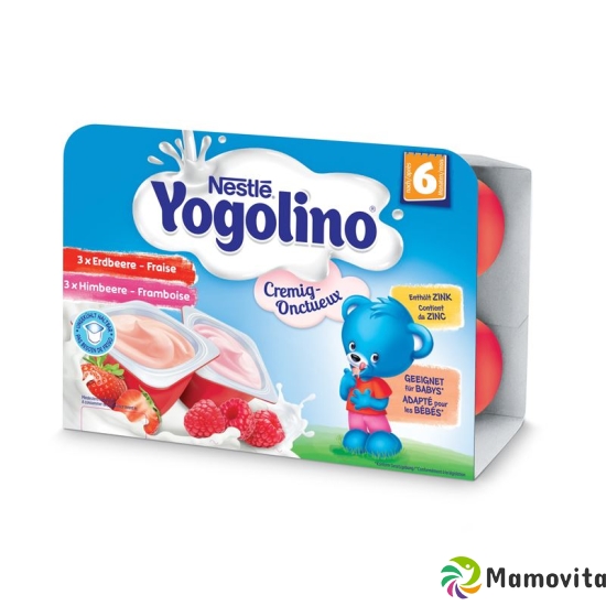 Nestle Yogolino Cremig Erdbeer Himbeer 8m 6x 60g buy online