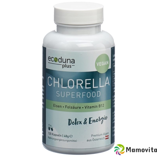 Ecoduna Plus Chlorella Kapseln Dose 120 Stück buy online