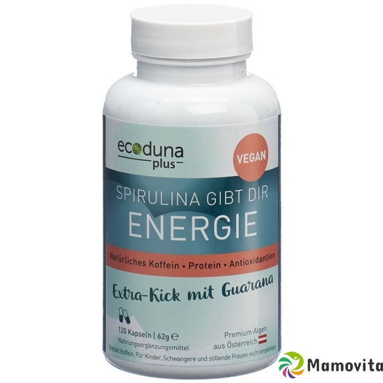 Ecoduna Plus Spirulina Energie Kapseln Dose 120 Stück buy online