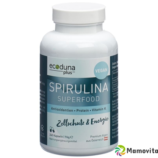 Ecoduna Plus Spirulina Kapseln Dose 240 Stück buy online