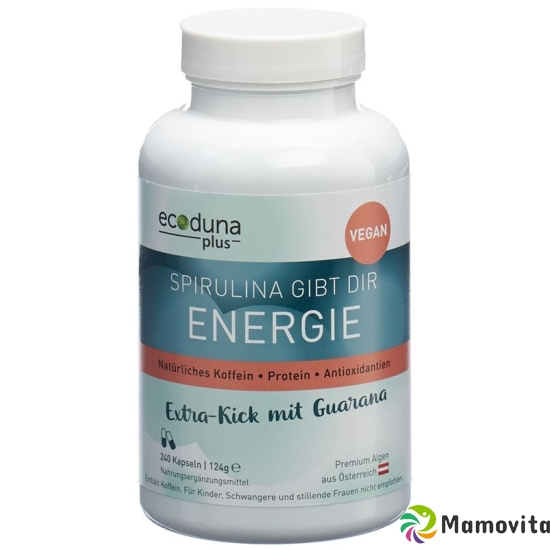 Ecoduna Plus Spirulina Energie Kapseln Dose 240 Stück buy online