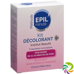 Skin'minute Epil'minute Kit Decolorant Beutel 5 Stück