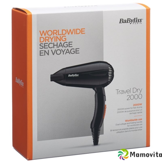 Babyliss hair dryer Travel Dry 2000 W buy online