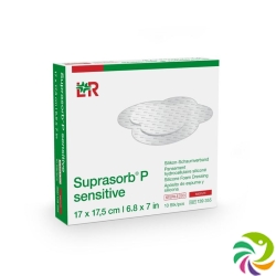 Suprasorb P Sensitive Border Sacr 17x17.5cm 10 Stück