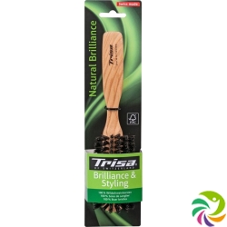 Trisa Natural Brilliance hairbrush half round