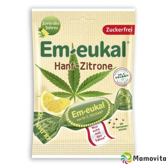 Soldan Em-Eukal Hanf-Zitrone Zuckerfrei 75g buy online