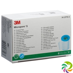 3M Micropore S Silikonrollenpf 5cmx5m 6 Stück