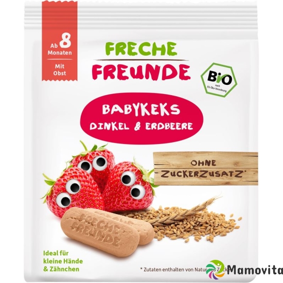 Freche Freunde Babykekse Dinkel Erdbeere 100g buy online