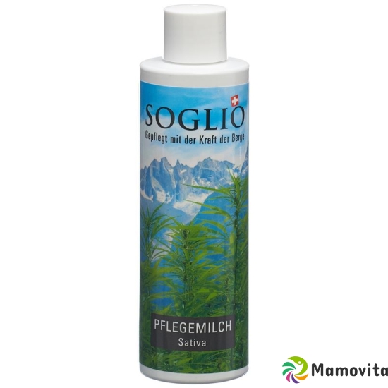 Soglio Pflegemilch Sativa Flasche 200ml buy online