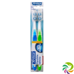 Trisa Flexible White Toothbrush Medium Duo