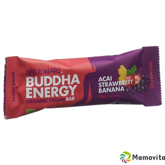 Iswari Energy Bar Acai Erdbeere&bana Bio 35g buy online