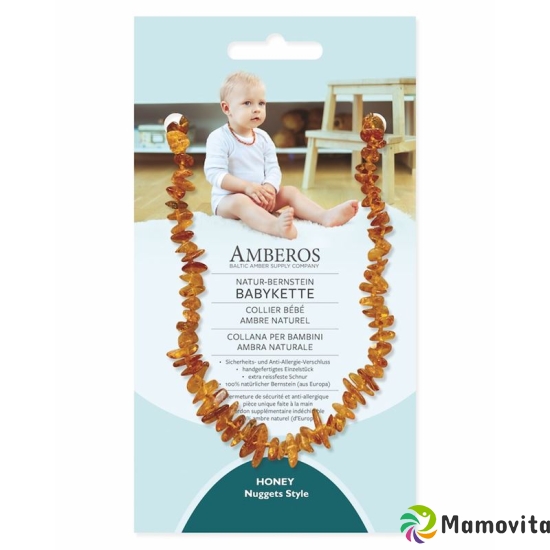 Amberos natural amber necklace Baby Nuggets Honey buy online