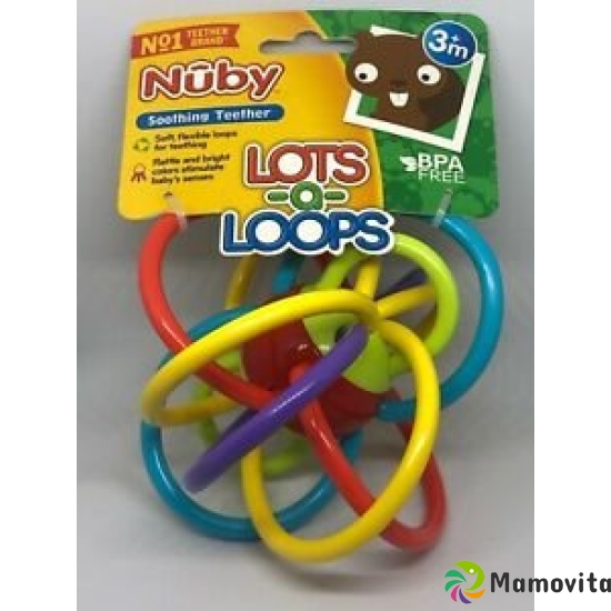 Nuby Lots A Loops rattle teether 6m+ buy online