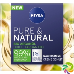 Nivea Pure & Natural Nachtcreme Arganöl Bio 50 M