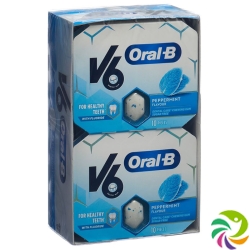 V6 Oralb Kaugummi Peppermint 12 Blister 10 Stück