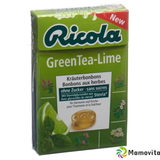 Ricola Greentea-Lime Oz M Stevia Box 50g buy online