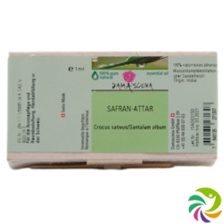 Damascena Safran Attar Ätherisches Öl Trad 1ml