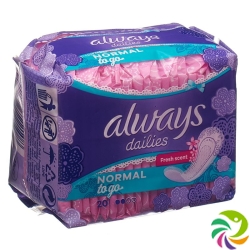 Always panty liner Singles odour neutralizing normal 20 pieces