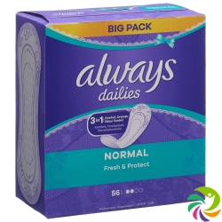 Always Panty Liners Fresh & Protect Normal Bigpack 56 pieces