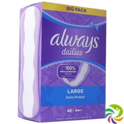 Always Panty Liner Extra Protection Large Bigpack 48 pieces