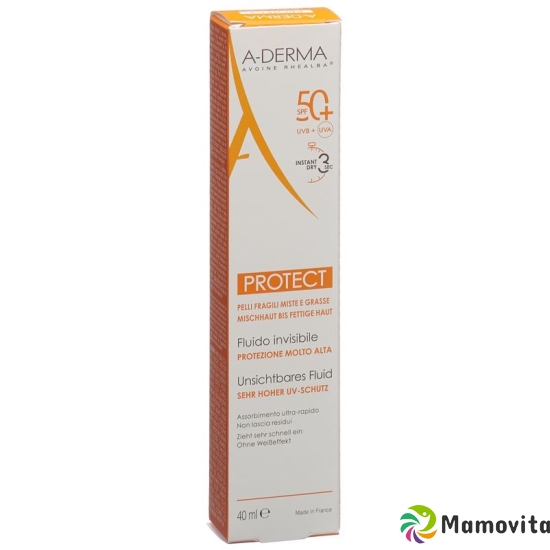 A-derma Protect Fluide Invisible SPF 50+ 40ml buy online